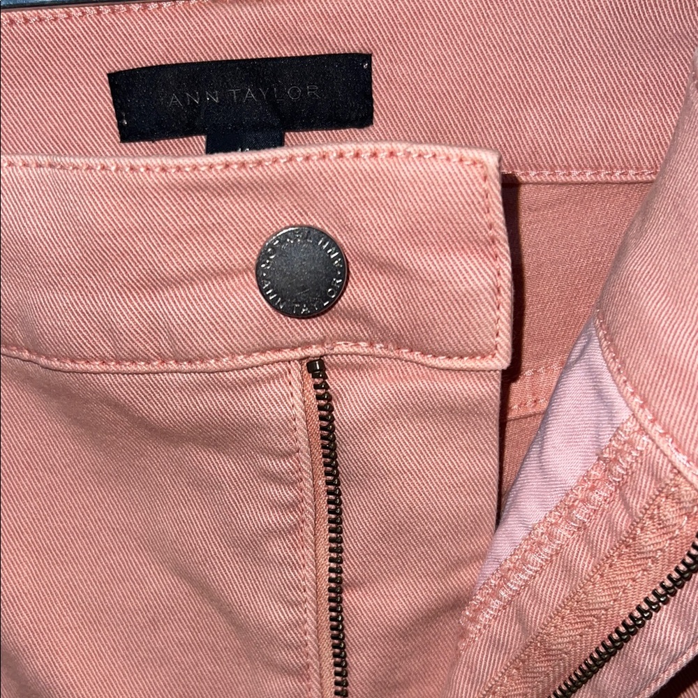 Ann Taylor Women's Peach Straight Leg Jeans